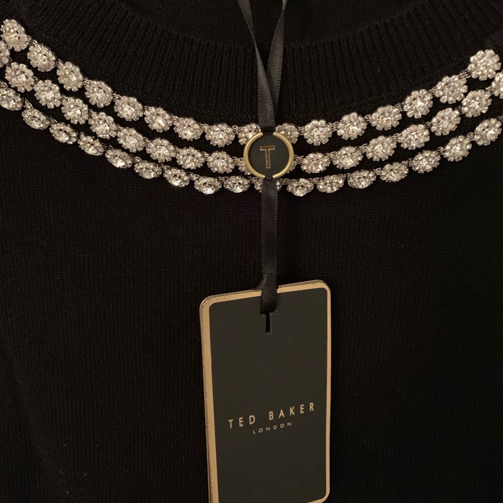 Ted Baker London embellished 3/4 length sweater